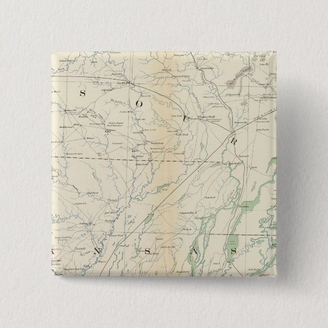 Gen map XVIII 2 Inch Square Button (Front)