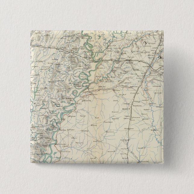 Gen map XX 2 Inch Square Button (Front)