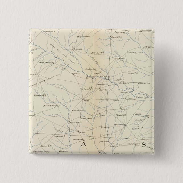 Gen map XXIII 2 Inch Square Button (Front)