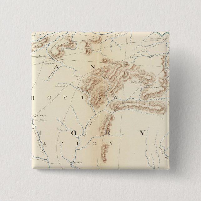 Gen map XXIV 2 Inch Square Button (Front)