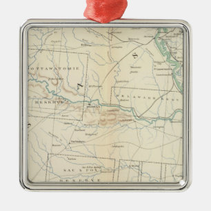Gen map XXVI Metal Ornament
