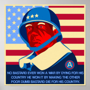 GEN Patton quote Poster