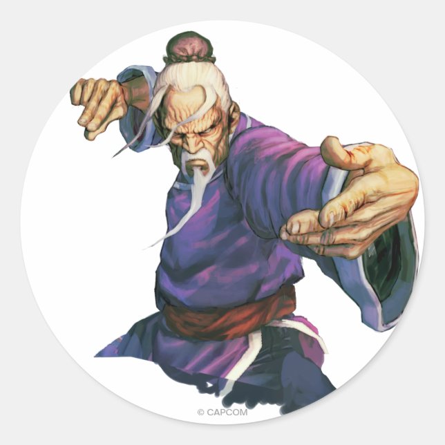 Gen Ready Pose Classic Round Sticker (Front)