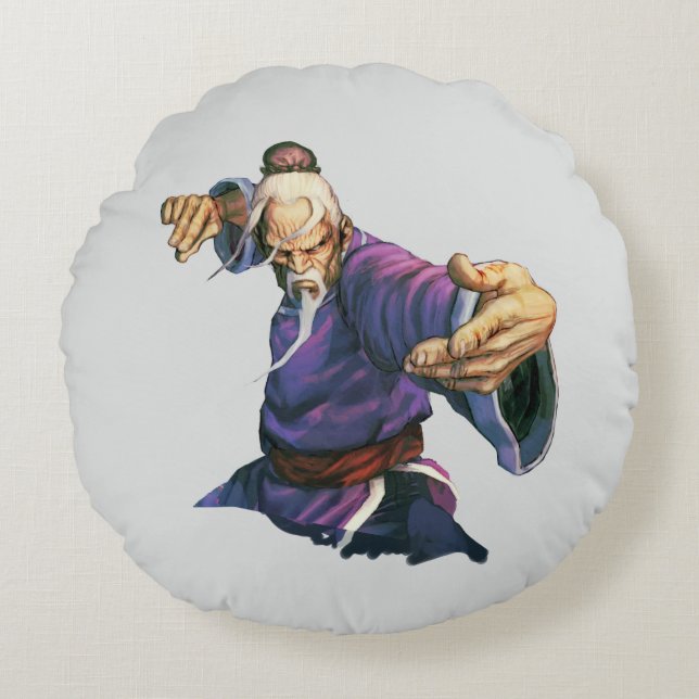 Gen Ready Pose Round Pillow (Front)