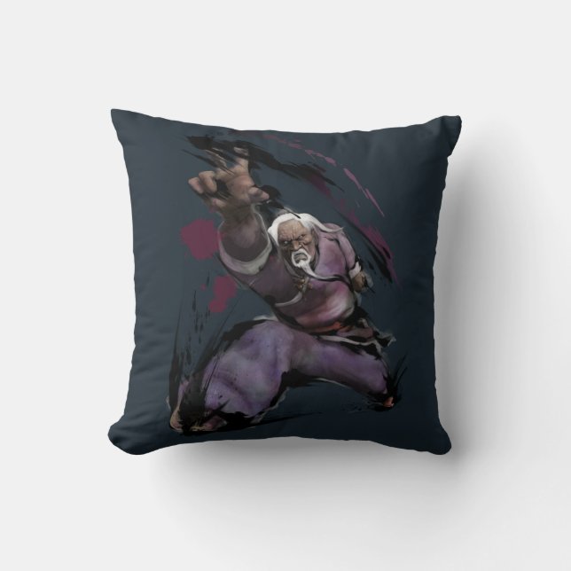 Gen Strike Throw Pillow (Front)