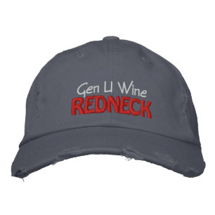 Gen U Wine REDNECK Embroidered Hat