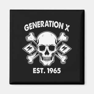 Gen X 1965 I'm 97% Sure You Don't Like Me Skull (  Magnet