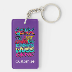 Gen X Humour Keychain