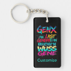 Gen X Humour Keychain