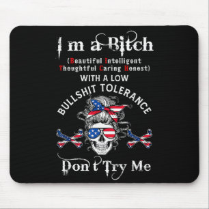 Gen X Skeleton I’m A Beautiful Intelligent Skeleto Mouse Pad