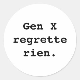 Gen X sticker
