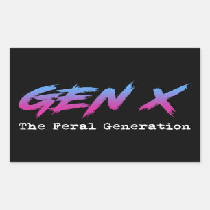 Gen X - The Feral Generation Sticker