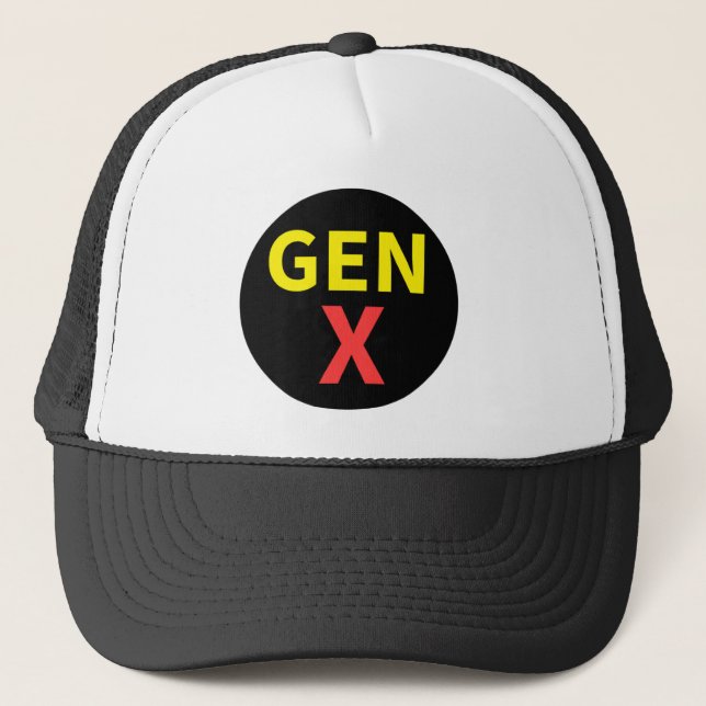 Gen X  Trucker Hat (Front)