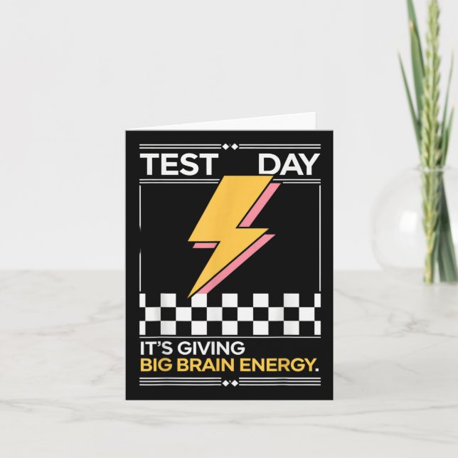 Gen Z Bruh Testing Day Teachers Its Giving Big Bra Card (Front)