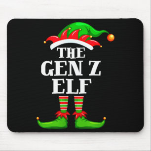 Gen Z Elf Matching Family Group Christmas Party Py Mouse Pad