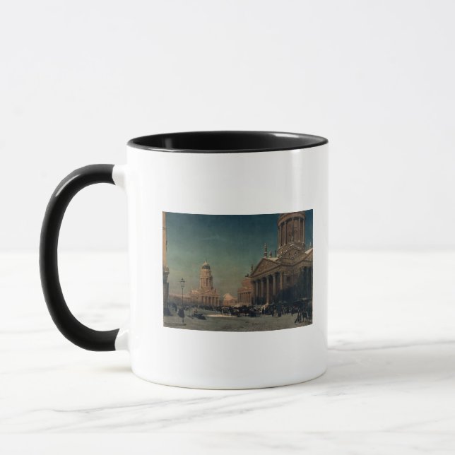 Gendarmenmarkt in Winter, 1857 Mug (Left)