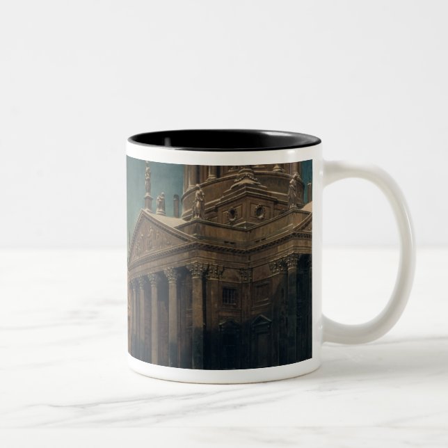 Gendarmenmarkt in Winter, 1857 Two-Tone Coffee Mug (Right)