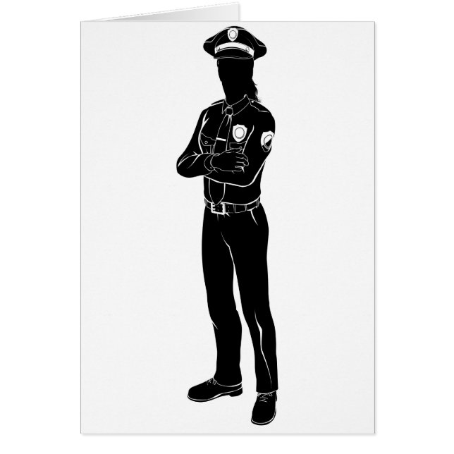 Gendarmerie de femme de silhouette (Devant)