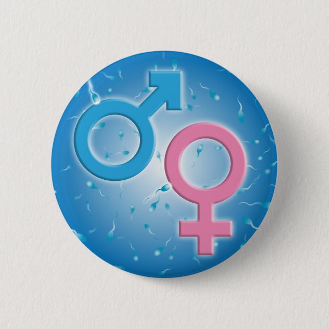 Gender 2 Inch Round Button (Front)