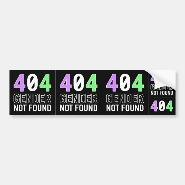 Gender 404 Decal (5 in 1) (Front)