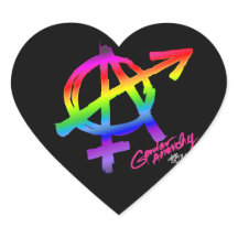 Gender Anarchy Rainbow design - heart