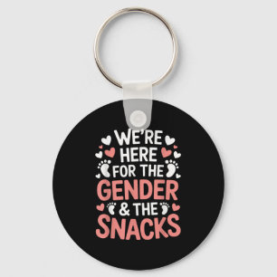 Gender Announcement, We're Here For The Gender &am Keychain