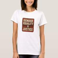 Gender Equality = Justice – Square Retro Feminist 
