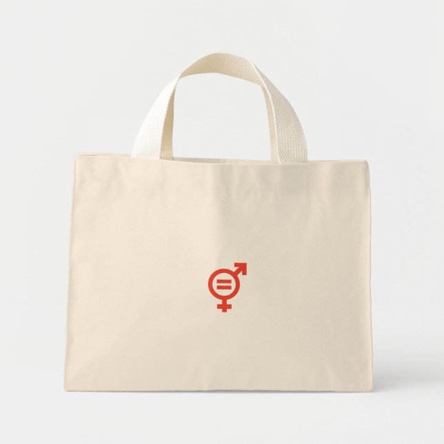 Gender Equality Mini Tote Bag (Front)
