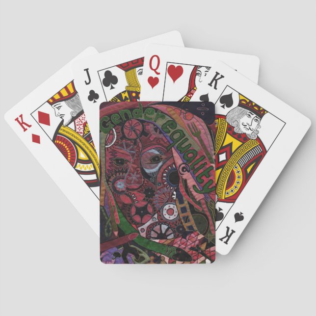 Gender equality playing cards (Back)