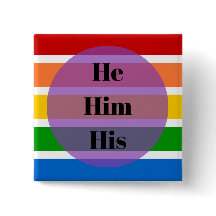 Gender Identity Button -- He/Him/His