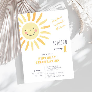 Gender Neutral 1st Birthday Invitation