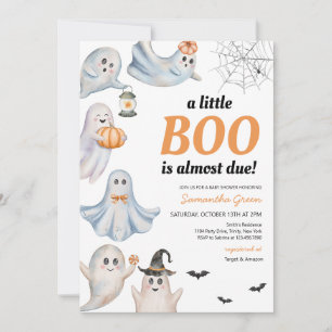 Gender Neutral A Little Boo Baby Shower Invitation