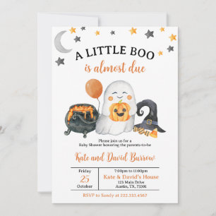 Gender Neutral A Little Boo Baby Shower Invitation