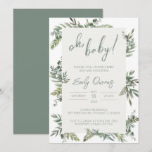 Gender Neutral Baby Shower Invitation