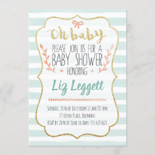 Gender Neutral Baby Shower Invitation