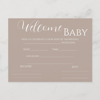 Gender Neutral Baby Shower Invite