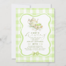 Gender Neutral Baby Shower Matcha Tea Party