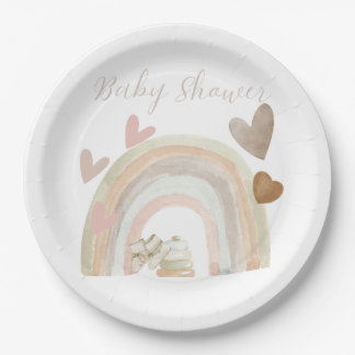 Gender Neutral Baby Shower Paper Plate