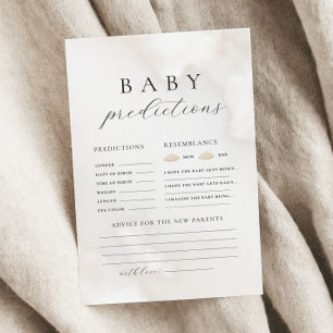 Gender Neutral Baby Shower Prediction Advice Game