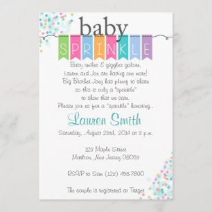 Gender Neutral Baby Sprinkle Invitations