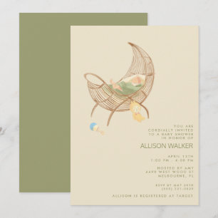 Gender Neutral Boho Baby Sprinkle Shower Invitation