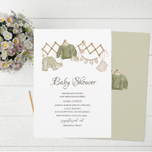 Gender Neutral Boho Nursery  Baby Shower Invitation
