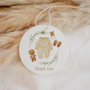 Gender Neutral Boho Pattern Baby Shower Favour Tags