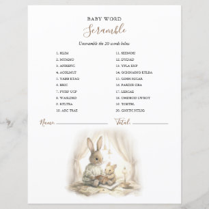 Gender Neutral bunny baby Shower
