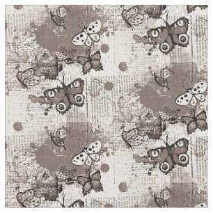 Gender Neutral Butterflies Pattern Unisex Vintage Fabric