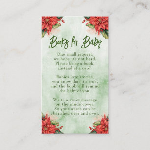 Gender Neutral Christmas Books for Baby Shower Enclosure Card