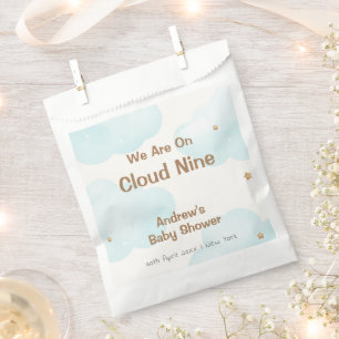 Gender Neutral Cloud Nine Stars Baby Shower Favour Bag