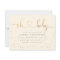 Gender Neutral Elegant Gold Script Oh Baby Shower