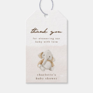 Gender Neutral Elephant Baby Shower Gift Favour Ta Tags