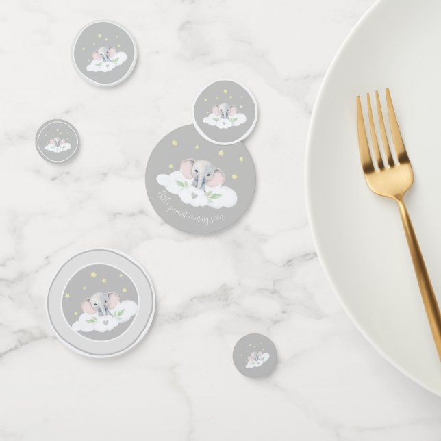 Gender Neutral Elephant Baby Shower Party Decor Confetti (Group)
